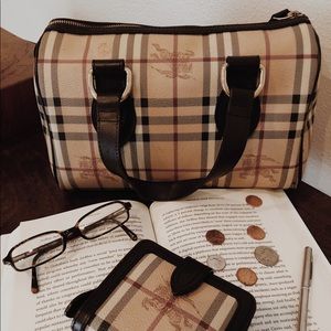 Burberry Check Top Handle Bag